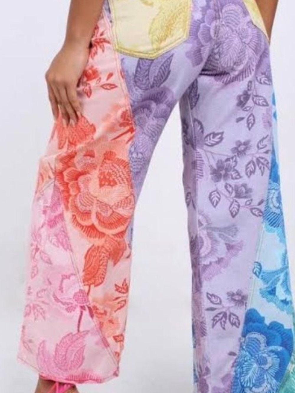 FARM Rio Multicolor Floral Wide-Leg Pants - Picture 3 of 6